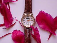 Silver-tone Moonphase Ladies Wristwatch | Moon Phase Watch Collection