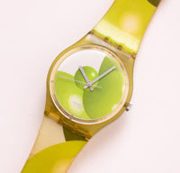 Antiguo swatch Globos verdes GG142 reloj | 1997 swatch Caballero reloj