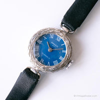 Jahrgang Anker 67 Blaues Zifferblatt 17 Juwelen mechanisch Uhr für Frauen