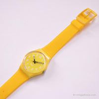 خمر 2009 Swatch GJ128 Lemon Time Watch | التحصيل Swatch راقب