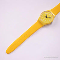 خمر 2009 Swatch GJ128 Lemon Time Watch | التحصيل Swatch راقب