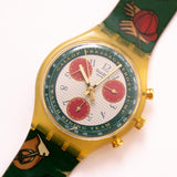 Vintage 1993 Équitation SCK102 Chronograph Swatch montre