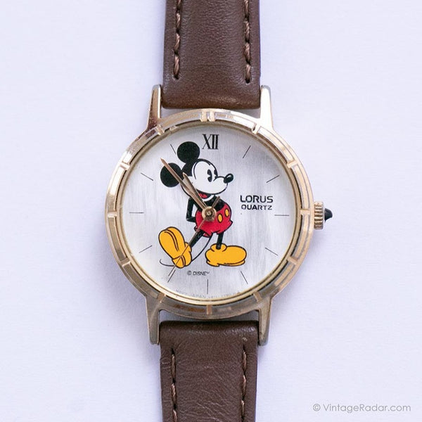 Ancien Mickey Mouse Disney Quartz montre | V811-1410 R0 Lorus montre