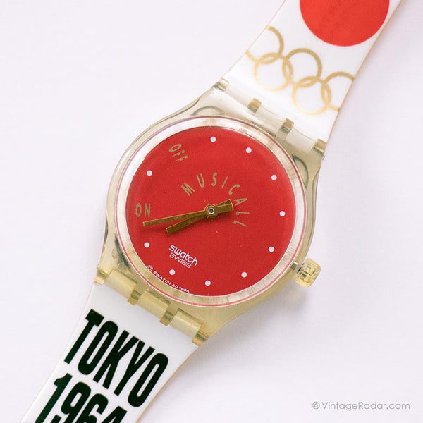 Vintage 1994 Swatch SLZ100 Tokio 1964 reloj | Retro Swatch reloj