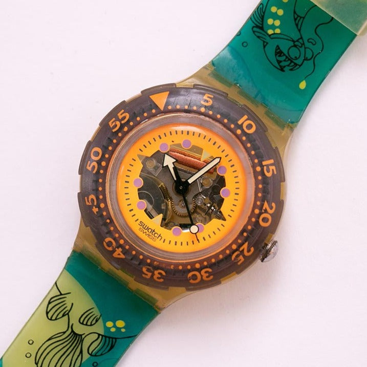 希少:1994年製:ヴィンテージ:ランクA-⁄稼働品]Swatch Scuba 5本まとめて