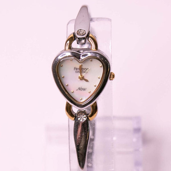 Zweifarbig herzförmig Armitron Diamant jetzt Uhr für Frauen