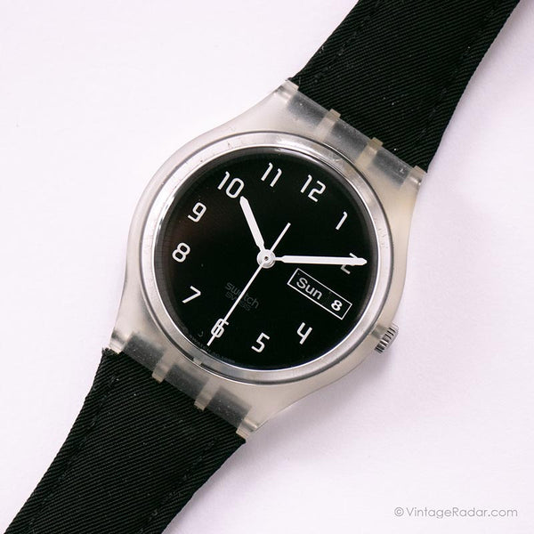 خمر 1999 Swatch GK736 معاكس ساعة | 90s Swatch ساعة جنت