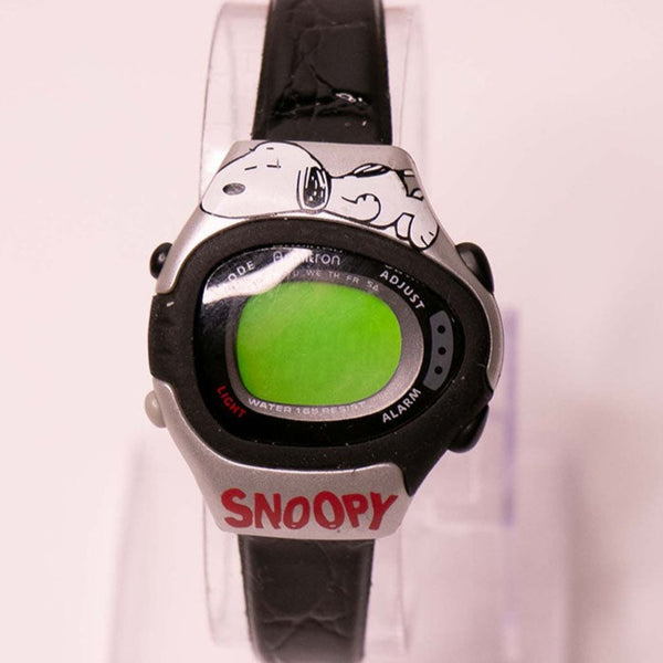 Vintage selten Armitron Snoopy Digital Alarm Uhr