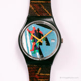 Vintage 1989 Swatch Parada de taxi gb410 reloj | 80 Swatch Originals caballero