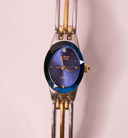 Blaues Zifferblatt Armitron Diamant jetzt Uhr für Frauen | Seltene blaue Uhren