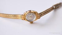 Vintage Ruhla 17 Jewels Gold-Plated Mechanical Watch for Women