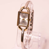 Rectangulaire Armitron Diamond maintenant à deux tons montre pour femme