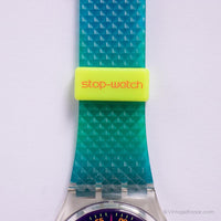 Vintage 1991 Swatch SSK101 Orologio Uhr | Seltene 90er Jahre Swatch Halt-Uhr