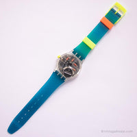 Vintage 1991 Swatch SSK101 OROLOGIO Watch | RARE 90s Swatch Stop-watch