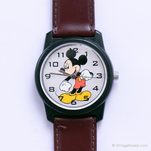 Disney سي Seiko Mickey Mouse حمراء أحرف فرقة Watch Mu0081