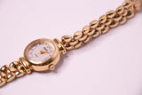 Dos tonos ajustables pequeños reloj para mujeres oro y plata