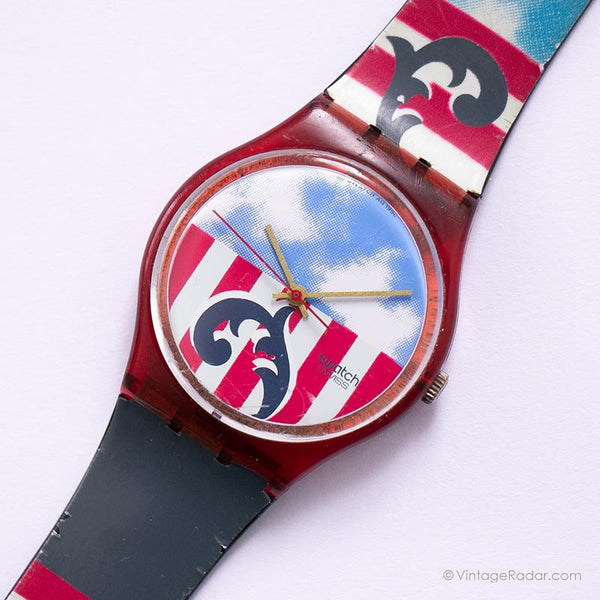 Vintage 1990 Swatch Gr109 The Boss Watch | Originale Swatch Guadare