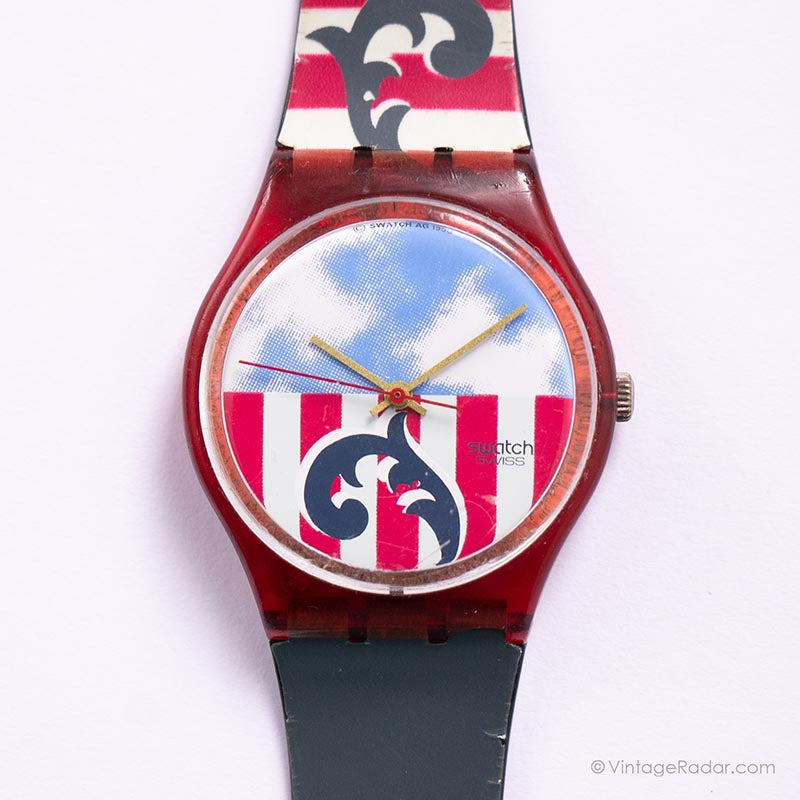 Vintage 1990 Swatch GR109 THE BOSS Watch | Original Swatch Watch ...