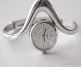 Jahrgang Anker 85 17 Rubis Uhr Für Frauen mit silbertem Armband