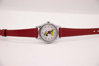 Antike 90er Jahre Mickey Mouse Lorus Uhr | Jahrgang Disney Silberton Uhr
