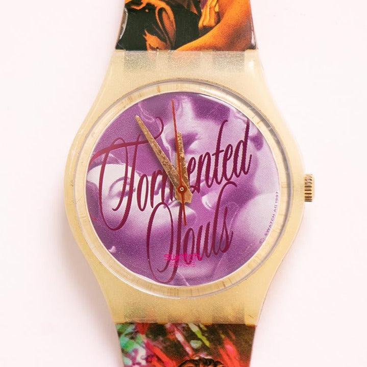 Swatch Tormented Souls GW118 | 1997 Swatch Gent 34mm Vintage  display picture 3