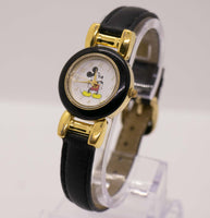 Black and Gold Fashion Mickey Mouse Watch for Women Vintage