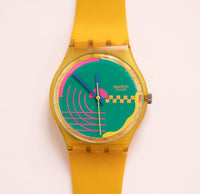 HONOR RIDE GJ104 Vintage Swatch Watch | 1990 Colorful Swatch Gent - Vintage Radar