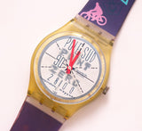 1992 SPACE TRACING GK163 Swatch Watch | 90s Gent Swatch Collection - Vintage Radar