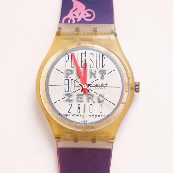 1992 SPACE TRACING GK163 Swatch Watch | 90s Gent Swatch Collection - Vintage Radar