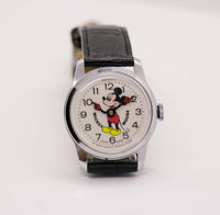 Anni '70 Bradley Fabbricato in Svizzera Mickey Mouse Orologio meccanico Walt Disney