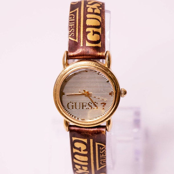 Ton d'or Guess montre Pour les femmes | Femmes de marque vintage montre
