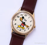 Ton d'or Mickey Mouse Lorus Ancien montre | Le walt Disney Compagnie