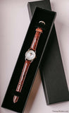 Silver-tone Moon Phase Watch for Women WR100 Ft Japan Quartz