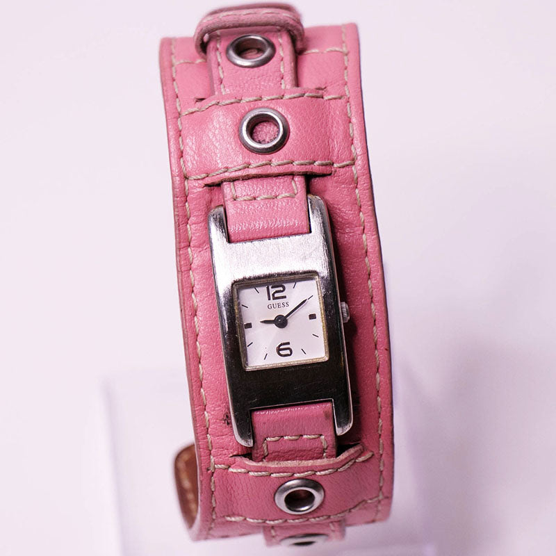 Guess Pink Leather Bracelet Watch for Women | Vintage Guess  display picture 1