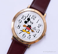 كبير Lorus Mickey Mouse ساعة الكوارتز | خمر كبيرة Disney ساعات