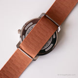 Vintage Philip Persio reloj | Fecha de tono plateado reloj con taquímetro