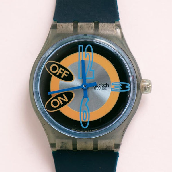 Musical Blue MUSIC RACE SLN106 1997 Vintage Swatch Watch - Vintage Radar