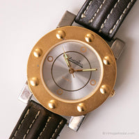 Orologio bicolore Amora vintage | Orologio elegante degli anni '90 per lei