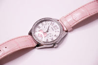 Corazón rosa Guess Chronograph reloj para mujeres 36 mm de cuarzo vintage