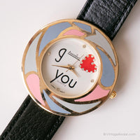 Amorino colorido vintage reloj para ella | Reloj de pulsera de cuarzo de Japón