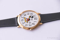Grande Lorus Mickey Mouse reloj V501-A020 R0 | Antiguo Disney Relojes