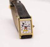 Década de 1990 Lorus V810-5000 RO Mickey Mouse Tanque reloj para adultos