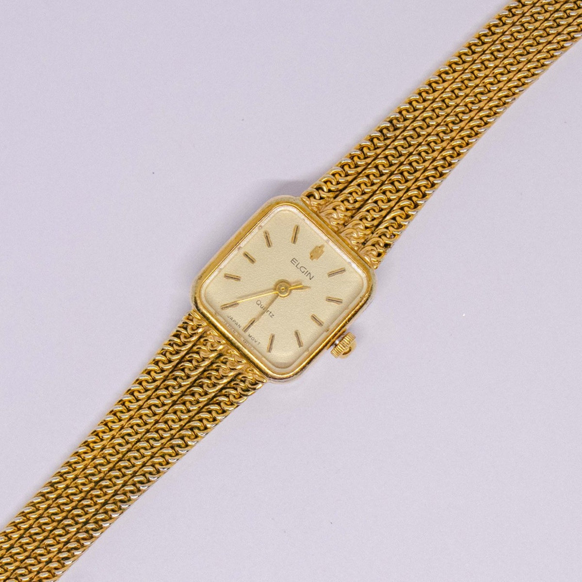 Vintage Tubular Elgin Quartz Watch | Elegant Gold-tone Women's Watch ...