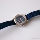 Vintage Lieve sette orologio da polso | Orologio quadrante blu con rotary Smussatura