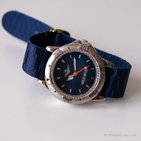 Vintage suave siete pulseras | Dial azul reloj con rotary Bisel