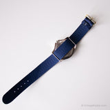 Vintage suave siete pulseras | Dial azul reloj con rotary Bisel