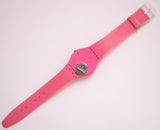 DRAGON FRUIT GP128 Vintage Swatch Watch | 2009 Pink Swatch Watch Gent - Vintage Radar