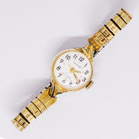 17 Jewels Mechanical Waltham Watch | Gold-tone Ladies Watch