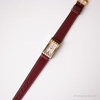 Vintage Pierre Nicol Watch for Her | Rectangular Gold-tone Watch