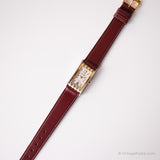 Vintage Pierre Nicol Watch for Her | Rectangular Gold-tone Watch